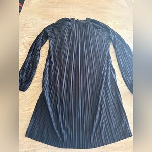 Zara Black Pleated Dress